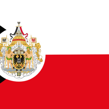 Nationalflagge Deutschland als Ganzes im Deutschen Reich
